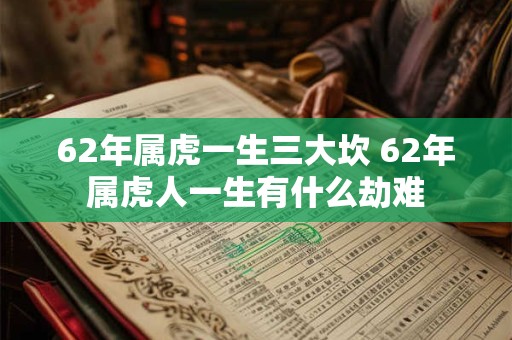 62年属虎一生三大坎 62年属虎人一生有什么劫难