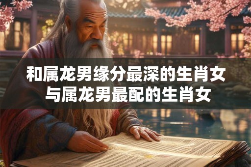 和属龙男缘分最深的生肖女 与属龙男最配的生肖女