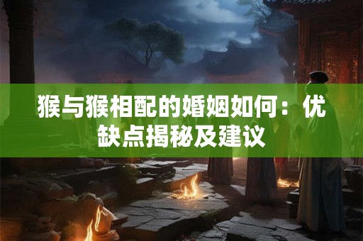 猴与猴相配的婚姻如何：优缺点揭秘及建议