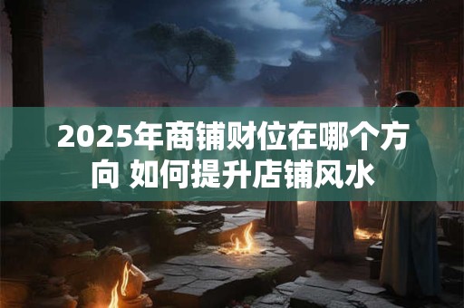 2025年商铺财位在哪个方向 如何提升店铺风水