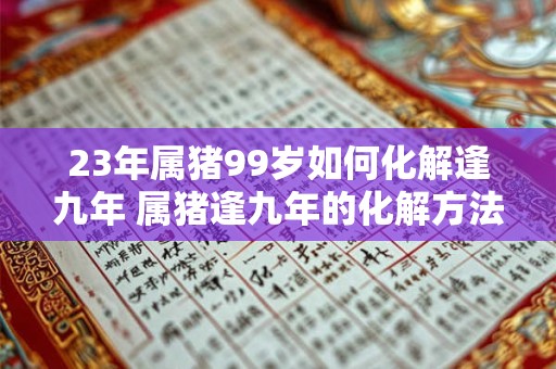 23年属猪99岁如何化解逢九年 属猪逢九年的化解方法