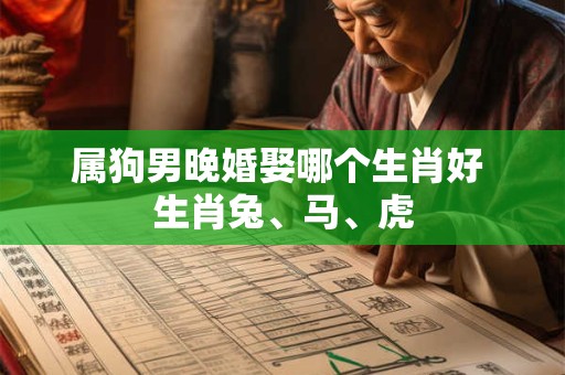属狗男晚婚娶哪个生肖好 生肖兔、马、虎