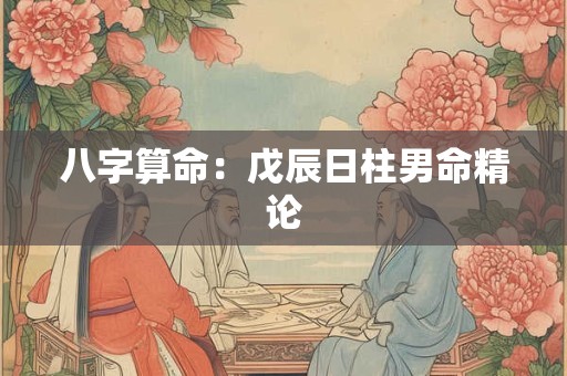 八字算命：戊辰日柱男命精论