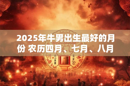 2025年牛男出生最好的月份 农历四月、七月、八月