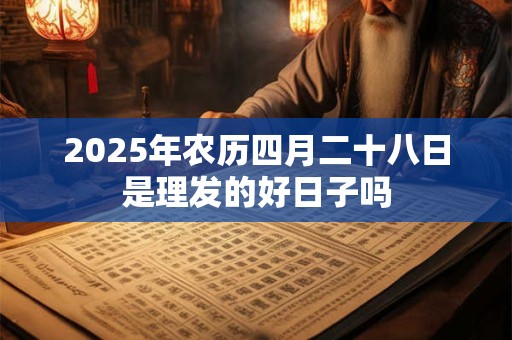 2025年农历四月二十八日是理发的好日子吗