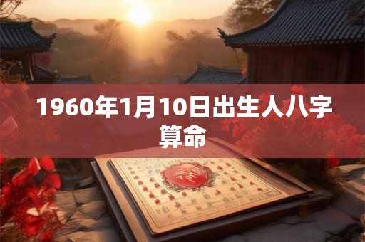 1960年1月10日出生人八字算命