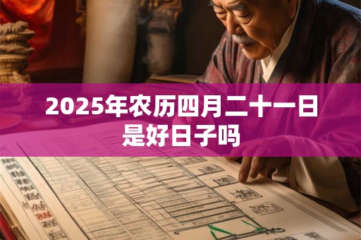 2025年农历四月二十一日是好日子吗