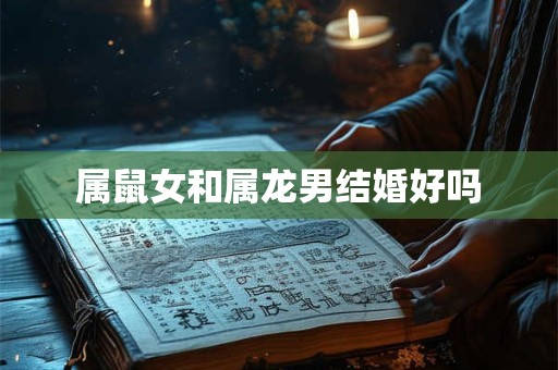 属鼠女和属龙男结婚好吗