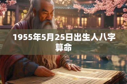 1955年5月25日出生人八字算命