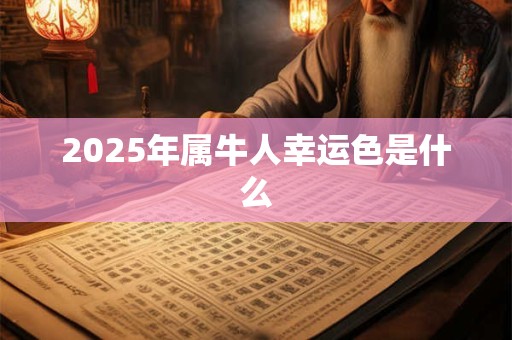 2025年属牛人幸运色是什么