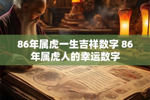 86年属虎一生吉祥数字 86年属虎人的幸运数字