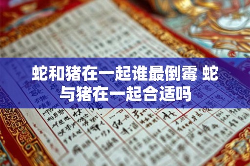 蛇和猪在一起谁最倒霉 蛇与猪在一起合适吗