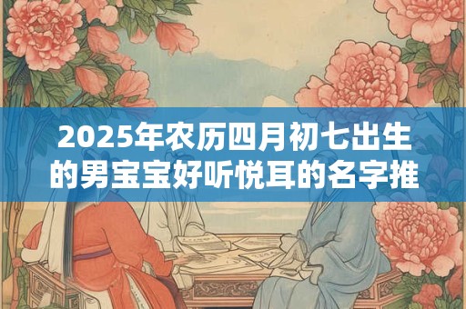 2025年农历四月初七出生的男宝宝好听悦耳的名字推荐
