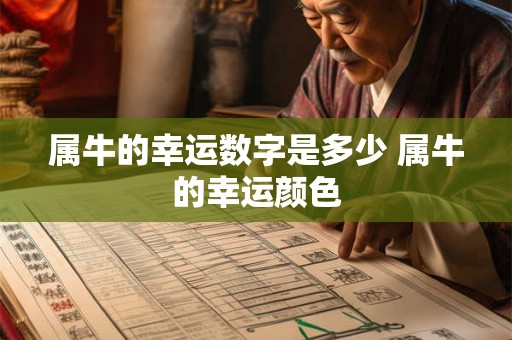 属牛的幸运数字是多少 属牛的幸运颜色