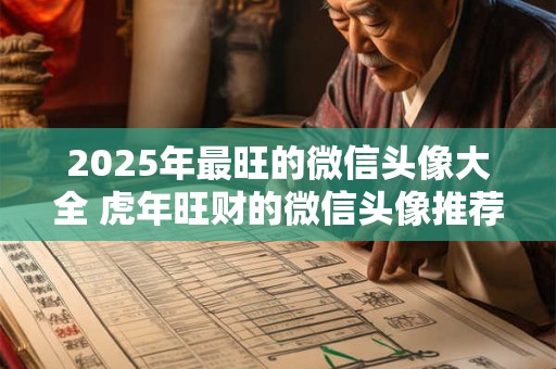 2025年最旺的微信头像大全 虎年旺财的微信头像推荐