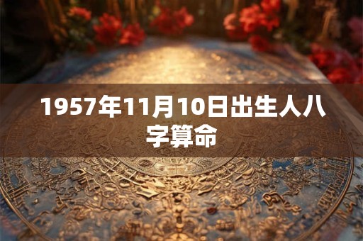 1957年11月10日出生人八字算命