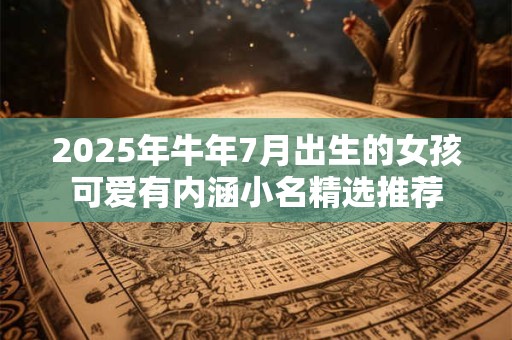 2025年牛年7月出生的女孩可爱有内涵小名精选推荐