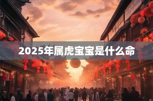 2025年属虎宝宝是什么命