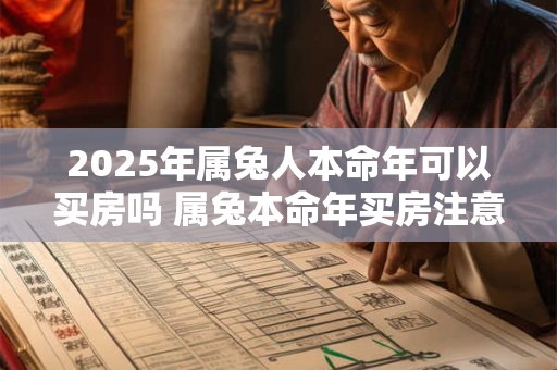 2025年属兔人本命年可以买房吗 属兔本命年买房注意事项
