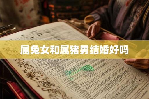 属兔女和属猪男结婚好吗
