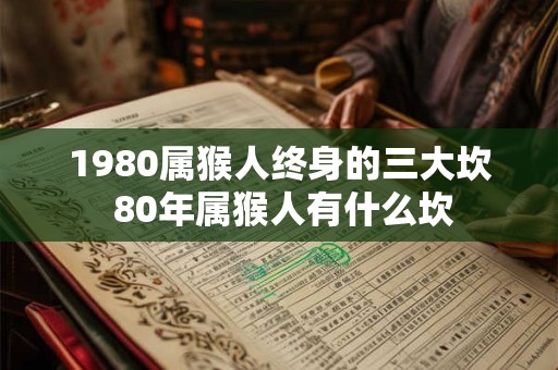 1980属猴人终身的三大坎 80年属猴人有什么坎