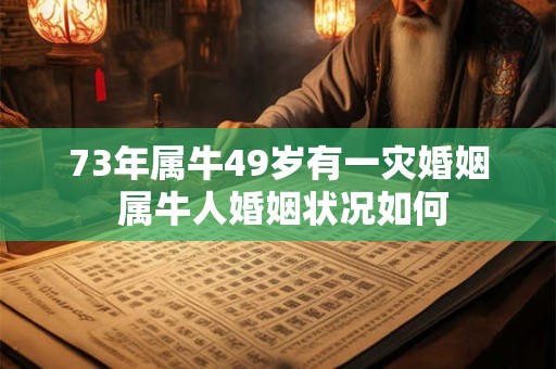 73年属牛49岁有一灾婚姻 属牛人婚姻状况如何