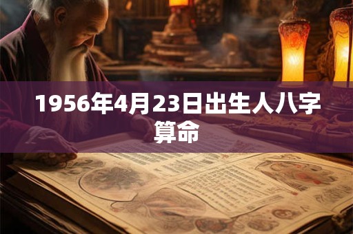 1956年4月23日出生人八字算命