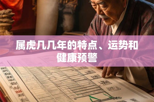 属虎几几年的特点、运势和健康预警
