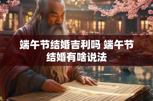 端午节结婚吉利吗 端午节结婚有啥说法