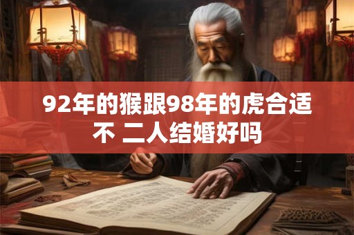 92年的猴跟98年的虎合适不 二人结婚好吗