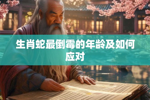 生肖蛇最倒霉的年龄及如何应对
