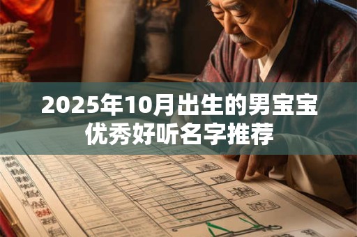 2025年10月出生的男宝宝优秀好听名字推荐