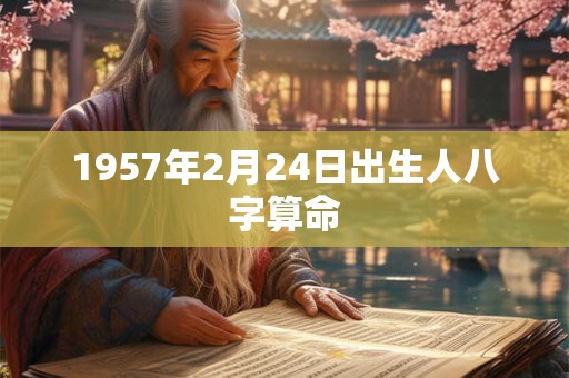 1957年2月24日出生人八字算命