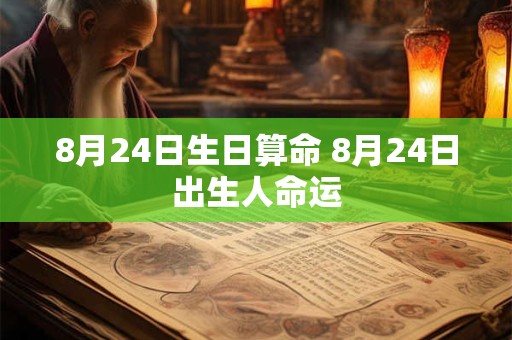 8月24日生日算命 8月24日出生人命运