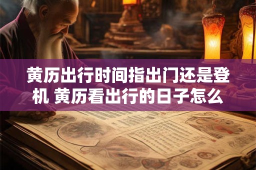 黄历出行时间指出门还是登机 黄历看出行的日子怎么看