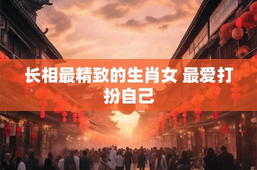 长相最精致的生肖女 最爱打扮自己