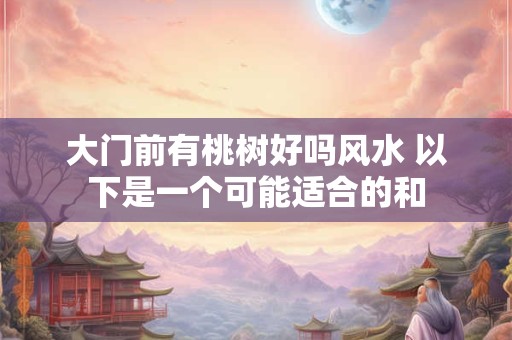 大门前有桃树好吗风水 以下是一个可能适合的和