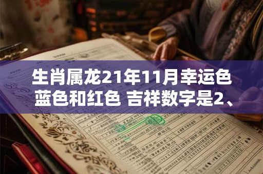 生肖属龙21年11月幸运色 蓝色和红色 吉祥数字是2、8