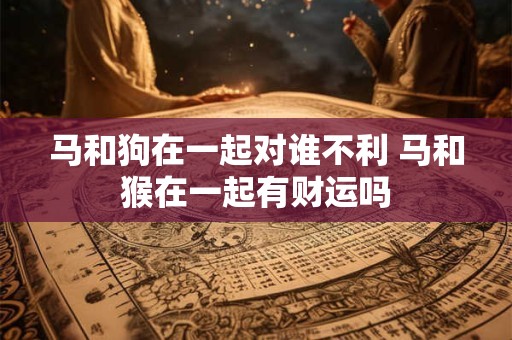 马和狗在一起对谁不利 马和猴在一起有财运吗