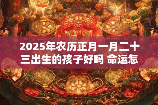 2025年农历正月一月二十三出生的孩子好吗 命运怎么样