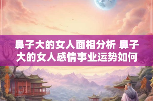 鼻子大的女人面相分析 鼻子大的女人感情事业运势如何？