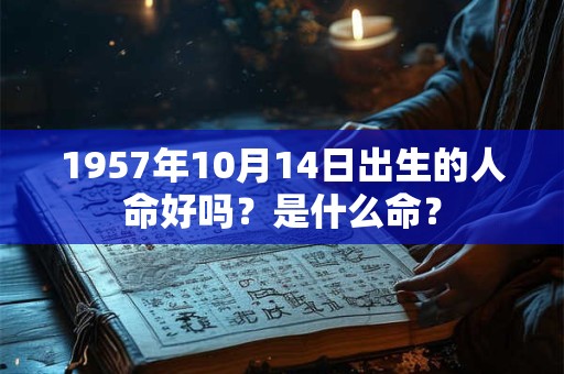 1957年10月14日出生的人命好吗？是什么命？