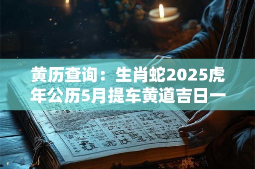 黄历查询：生肖蛇2025虎年公历5月提车黄道吉日一览表