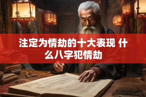 注定为情劫的十大表现 什么八字犯情劫 注定为情劫的十大表现 什么八字犯情劫