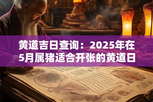 黄道吉日查询：2025年在5月属猪适合开张的黄道日子