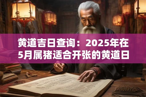 黄道吉日查询：2025年在5月属猪适合开张的黄道日子