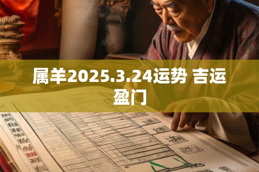 属羊2025.3.24运势 吉运盈门