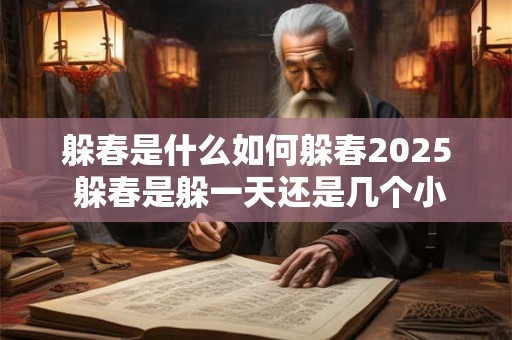 躲春是什么如何躲春2025 躲春是躲一天还是几个小时