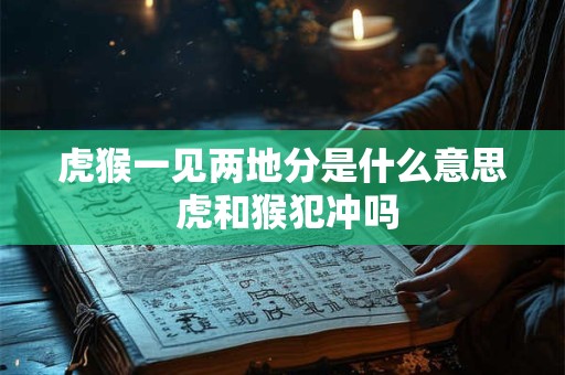 虎猴一见两地分是什么意思 虎和猴犯冲吗