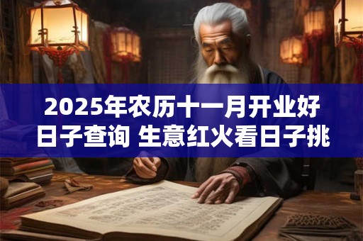 2025年农历十一月开业好日子查询 生意红火看日子挑选